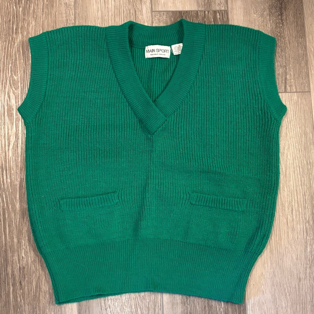 🌲Main Sport🌲 Vintage Green Sweater Vest